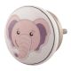 Baby Pink Elephant Ceramic Flat Cabinet Knob Online